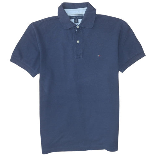Tommy Hilfiger Men's Blue Regular Fit Cotton Polo Shirt Size S