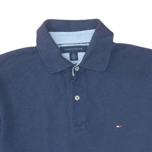 Tommy Hilfiger Men's Blue Regular Fit Cotton Polo Shirt Size S