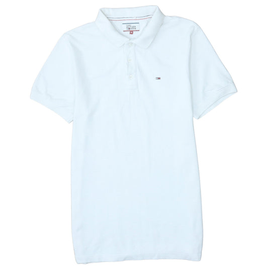 Tommy Hilfiger Men's White Cotton Polo Shirt Size M