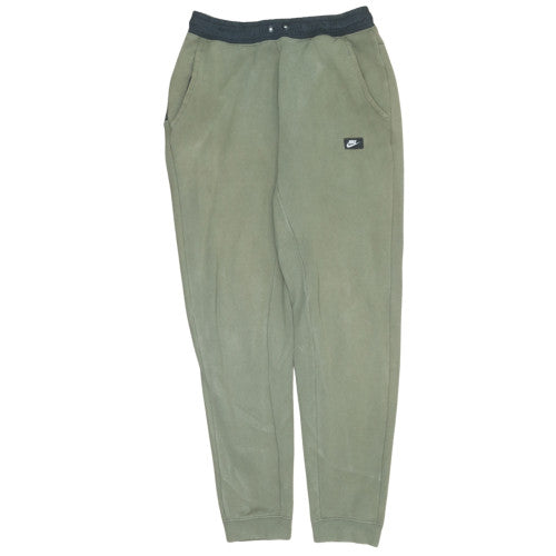 Nike Men's Green Fleece Jogger Trousers Size S Regular Fit