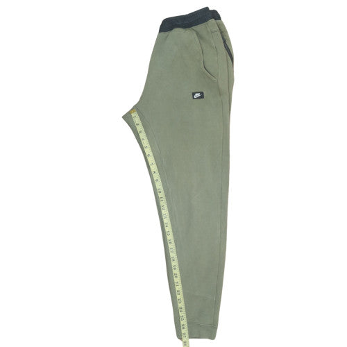 Nike Men's Green Fleece Jogger Trousers Size S Regular Fit