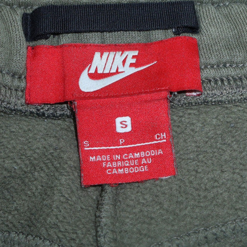 Nike Men's Green Fleece Jogger Trousers Size S Regular Fit