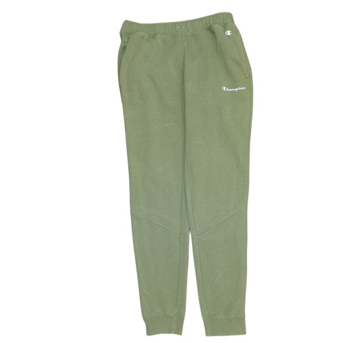 Champion Men's Green Small Fleece Jogger Sweatpants Tapered Fit