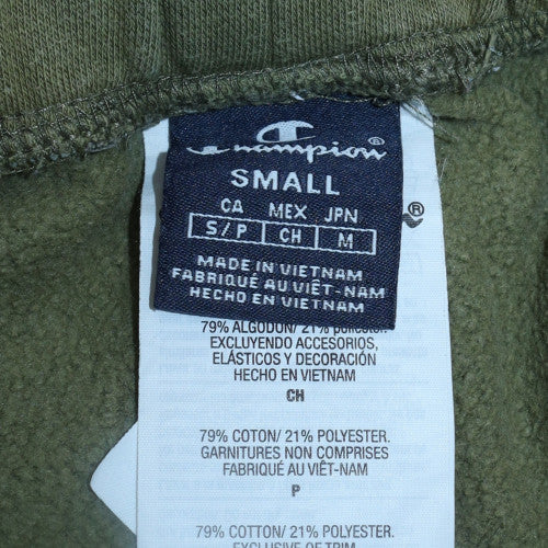 Champion Men's Green Small Fleece Jogger Sweatpants Tapered Fit