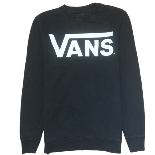 Vans Mens Black XS Crew Neck Graphic Print Sweatshirt