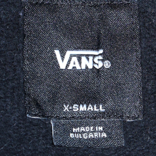 Vans Mens Black XS Crew Neck Graphic Print Sweatshirt