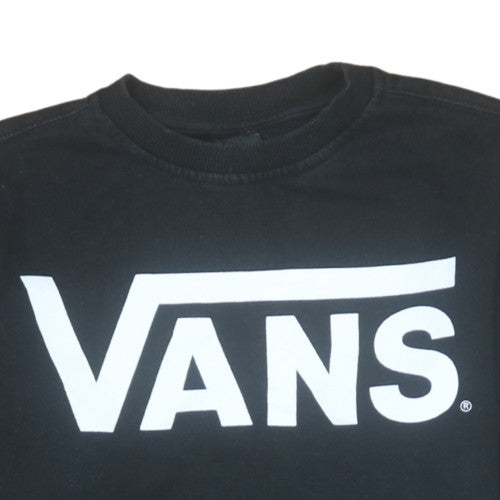 Vans Mens Black XS Crew Neck Graphic Print Sweatshirt