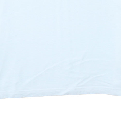 Adidas Men's White Crew Neck Short Sleeve Cotton T-Shirt M