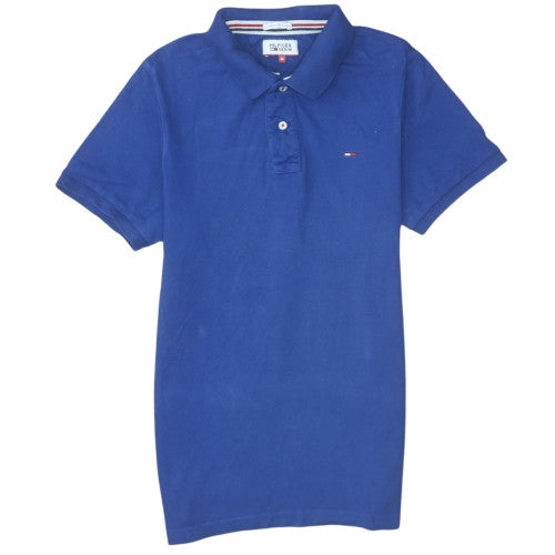 Tommy Hilfiger Men's Blue M Cotton Short Sleeve Polo Shirt