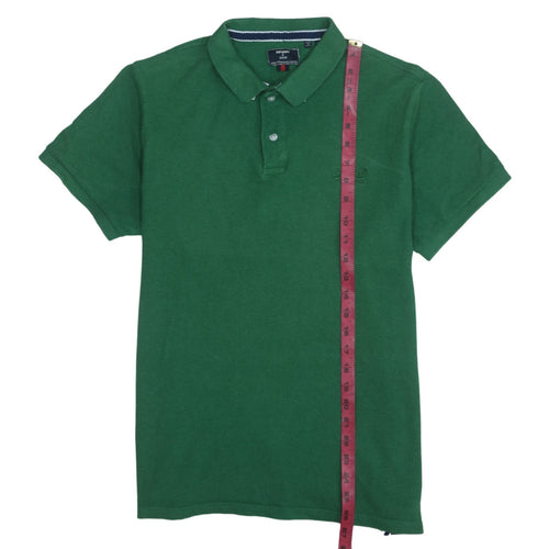 Superdry Men’s Green Organic Cotton Short Sleeve Polo Shirt Size M