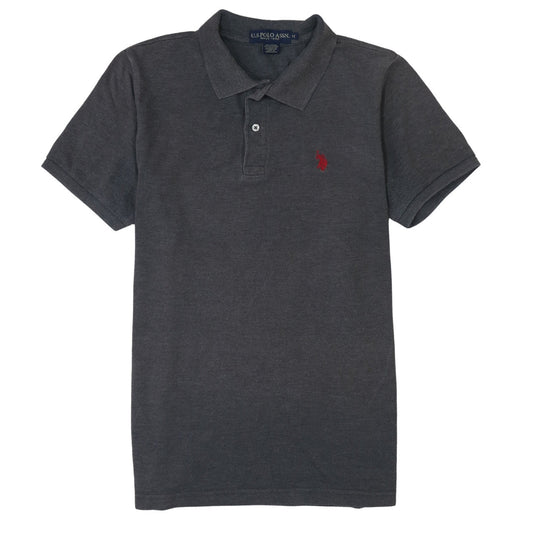 U.S. Polo Assn. Men's Grey Cotton Short Sleeve Polo Shirt M