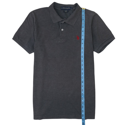 U.S. Polo Assn. Men's Grey Cotton Short Sleeve Polo Shirt M