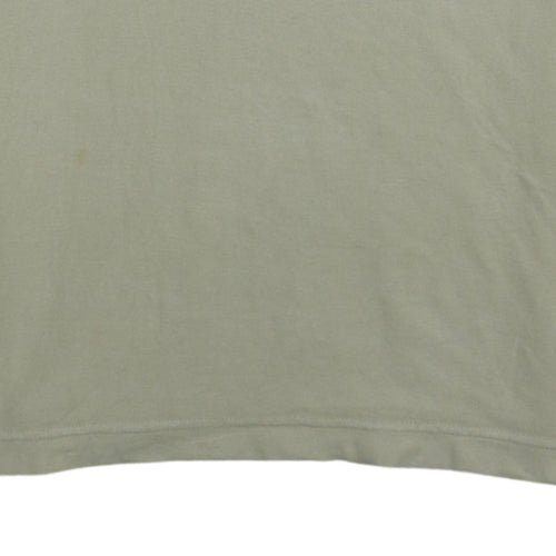 FILA Mens Beige Cotton Polo Shirt Size L Short Sleeve Casual Top