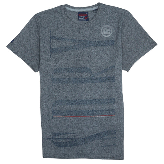 Superdry Men's Blue Vintage Label Graphic Crew Neck T-Shirt Size M