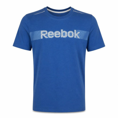 Reebok Teens Blue Short Sleeve Graphic Cotton T-Shirt L