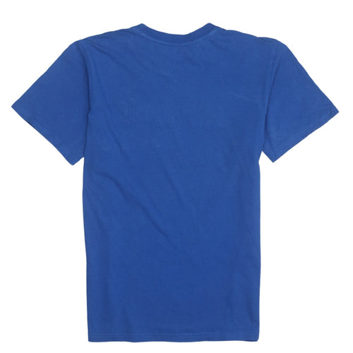 Reebok Teens Blue Short Sleeve Graphic Cotton T-Shirt L