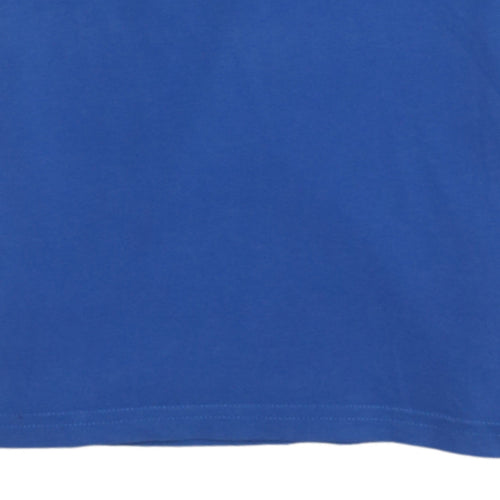 Reebok Teens Blue Short Sleeve Graphic Cotton T-Shirt L
