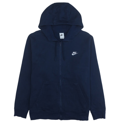 Nike Men's Blue Full Zip Hoodie XL Fleece Sweatshirt