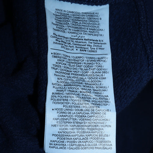 Nike Men's Blue Full Zip Hoodie XL Fleece Sweatshirt