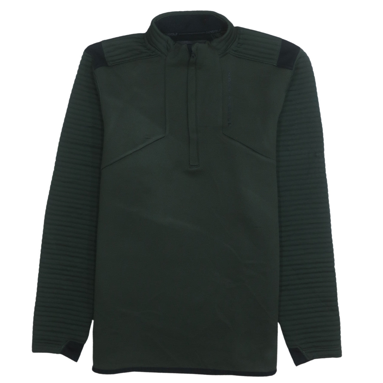 Under Armour Men Green M 1/4 Zip ColdGear Sweatshirt Fleece Top
