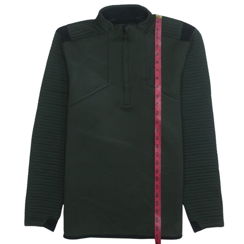 Under Armour Men Green M 1/4 Zip ColdGear Sweatshirt Fleece Top