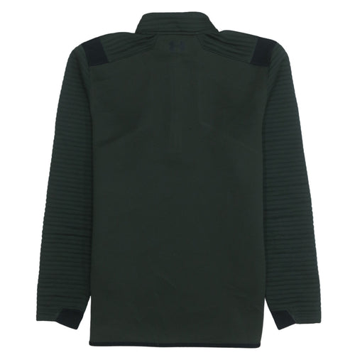 Under Armour Men Green M 1/4 Zip ColdGear Sweatshirt Fleece Top
