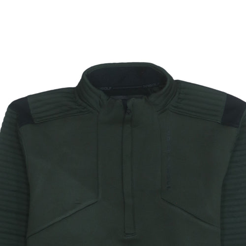 Under Armour Men Green M 1/4 Zip ColdGear Sweatshirt Fleece Top