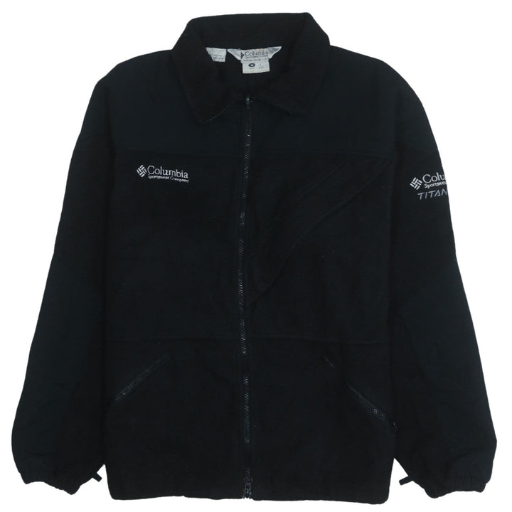 Columbia Men's Black Fleece Full Zip Outdoor Sweatshirt Size M