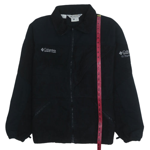 Columbia Men's Black Fleece Full Zip Outdoor Sweatshirt Size M