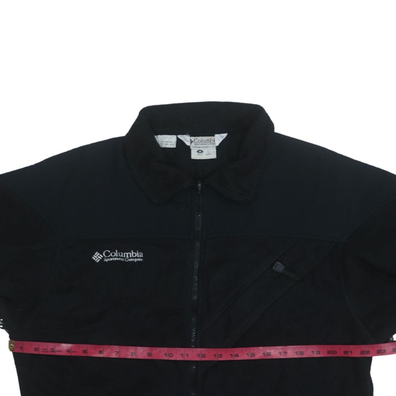 Columbia Men's Black Fleece Full Zip Outdoor Sweatshirt Size M