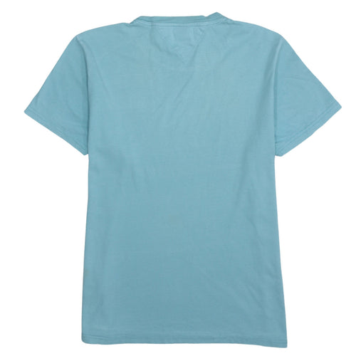Tommy Jeans Men's Blue Graphic Logo T-Shirt XL Cotton Crew Neck