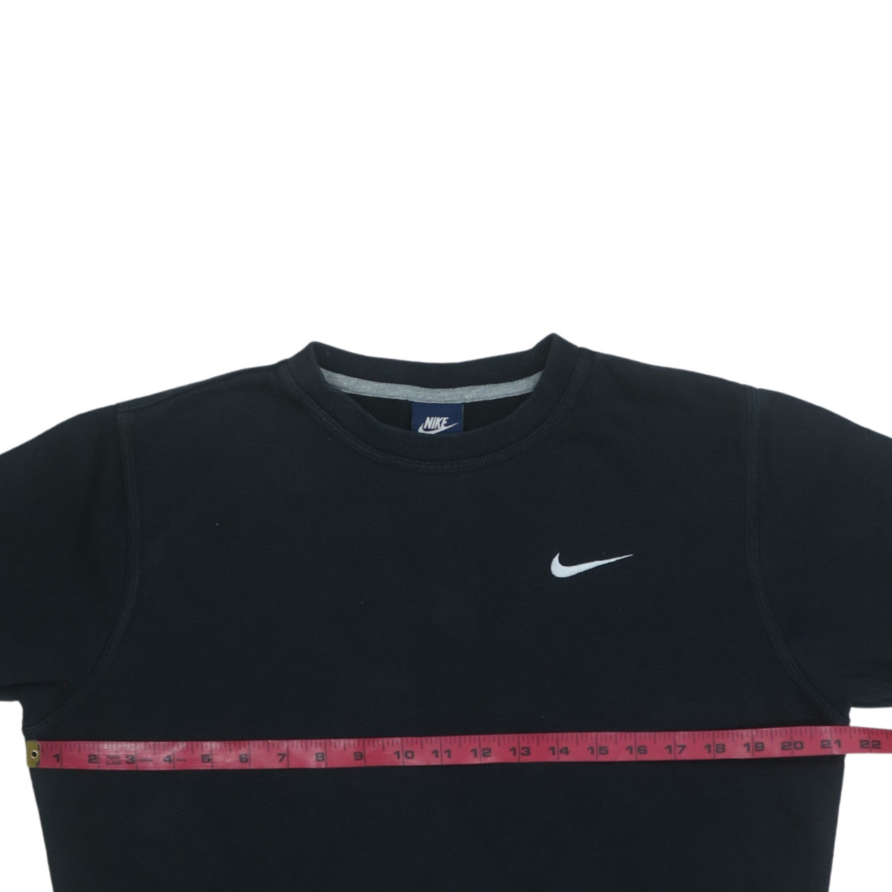 Nike Mens Black Small Pullover Sweatshirt Crew Neck Fleece