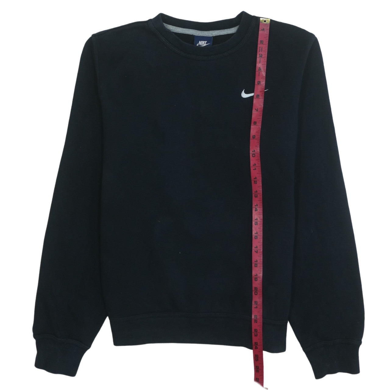 Nike Mens Black Small Pullover Sweatshirt Crew Neck Fleece
