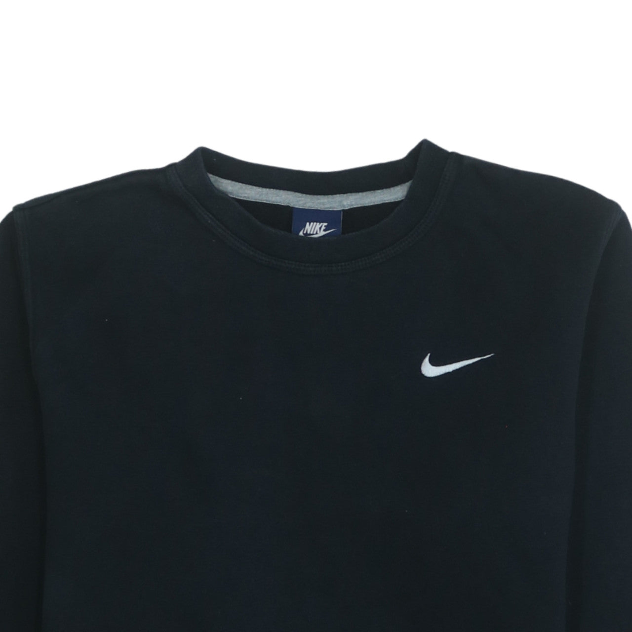 Nike Mens Black Small Pullover Sweatshirt Crew Neck Fleece