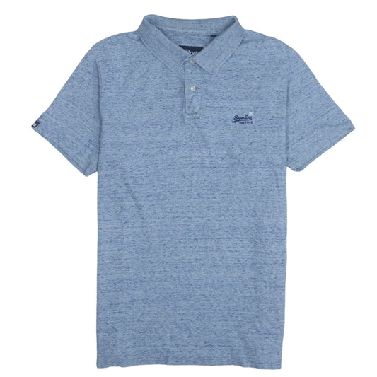 Superdry Men's Blue XL Orange Label Polo Cotton T-Shirt