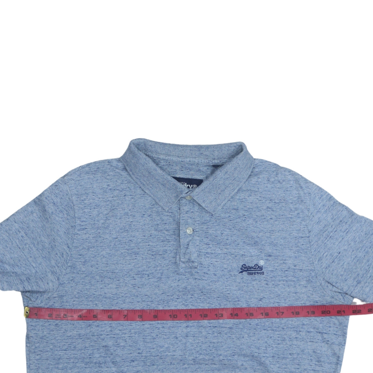 Superdry Men's Blue XL Orange Label Polo Cotton T-Shirt