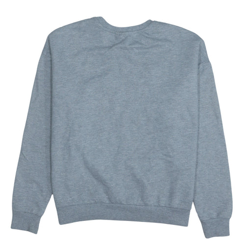 Disney Women Grey Lilo & Stitch Long Sleeve Pullover Sweatshirt Size L