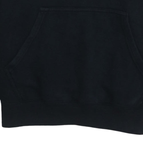 Champion Men's Black Pullover Hoodie Medium Fleece Logo Sweatshirt
