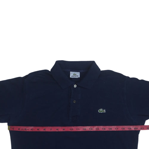 Lacoste Men's Blue Long Sleeve Collared Henley Sweatshirt M