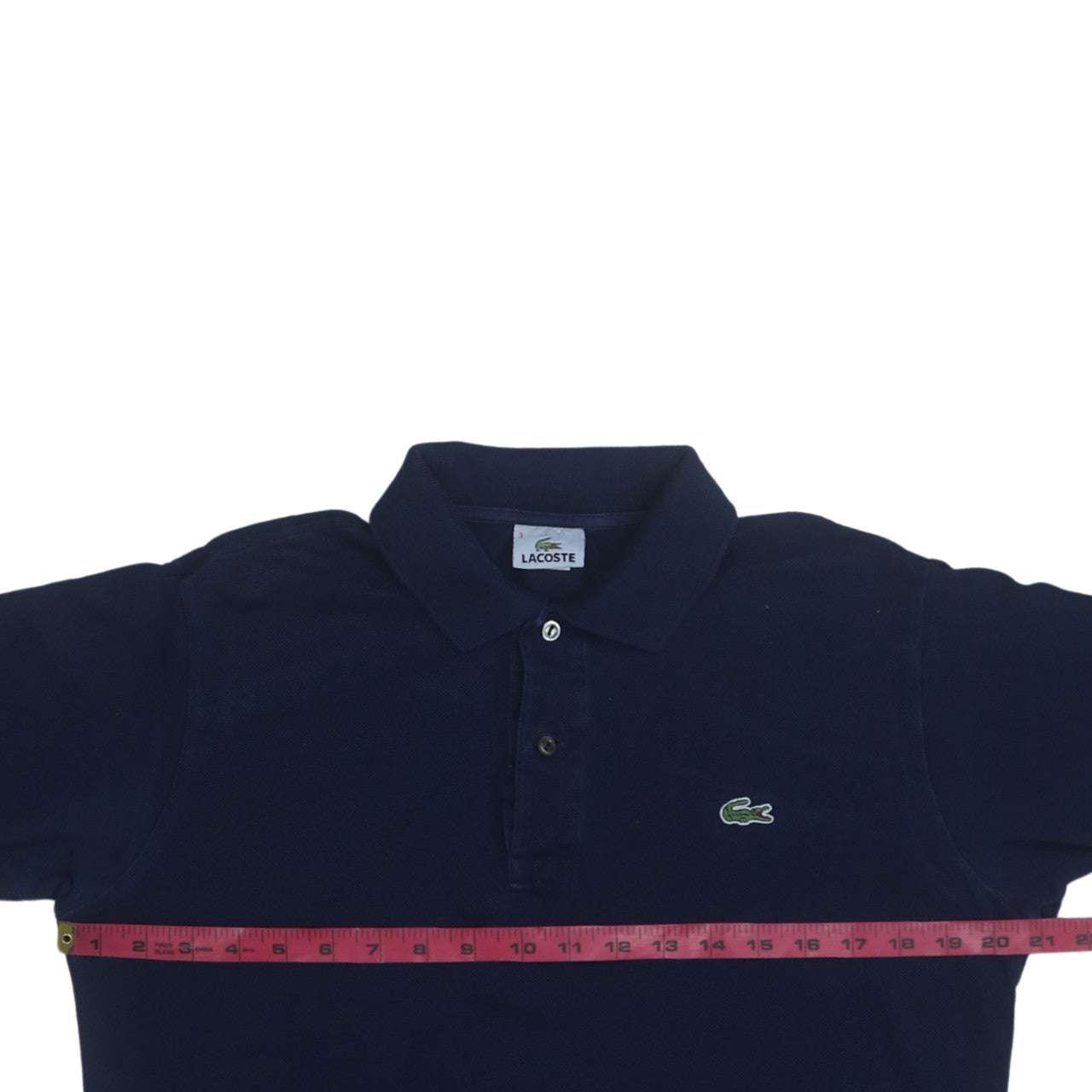 Lacoste Men's Blue Long Sleeve Collared Henley Sweatshirt M