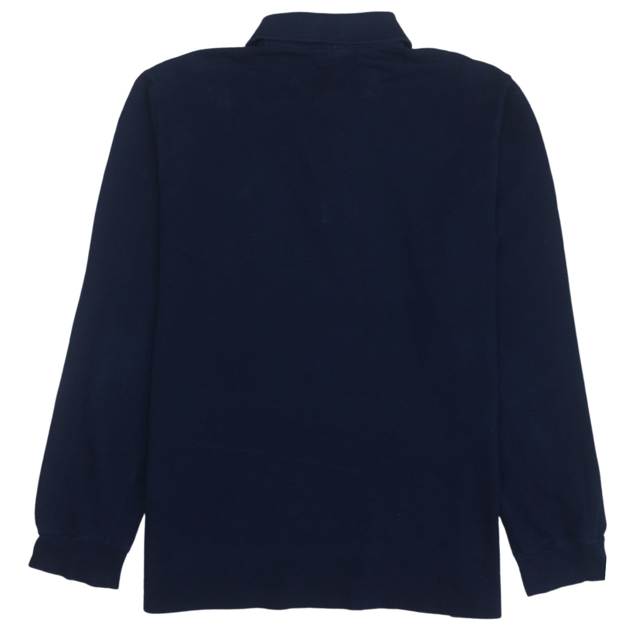Lacoste Men's Blue Long Sleeve Collared Henley Sweatshirt M