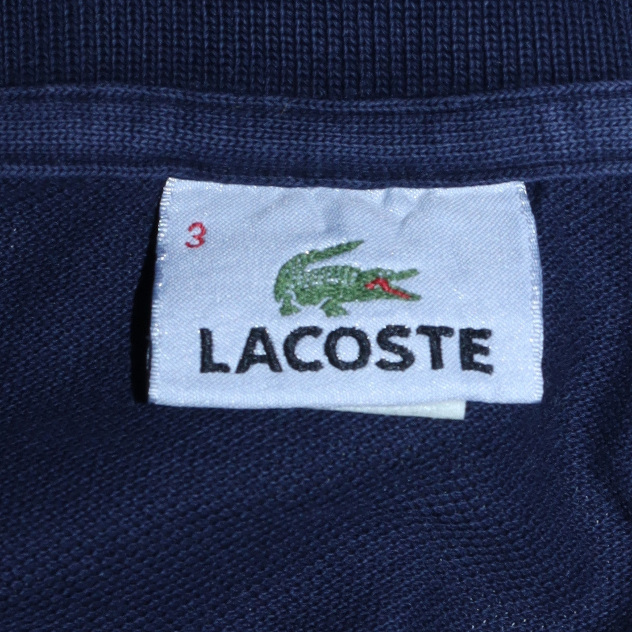 Lacoste Men's Blue Long Sleeve Collared Henley Sweatshirt M