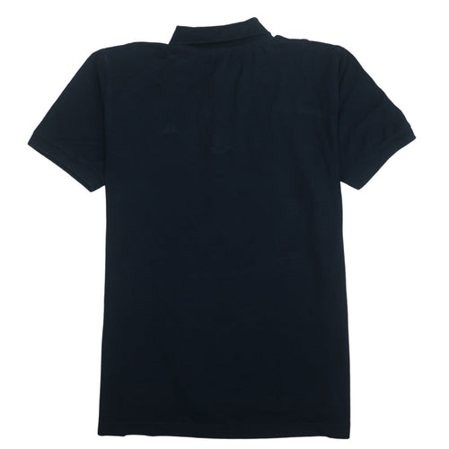 Kappa Men's Black Cotton Polo Shirt Size L Short Sleeve Casual