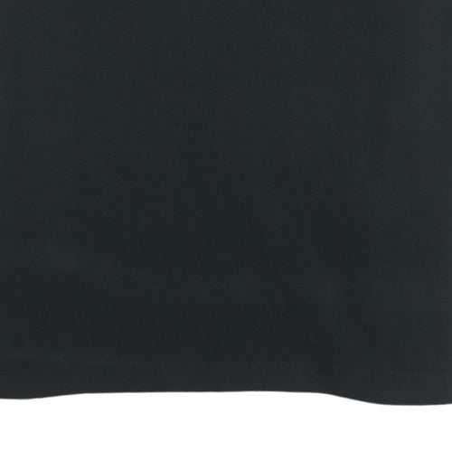 Napapijri Men Black Regular Fit Cotton Polo Shirt M