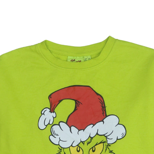The Grinch Unisex Green Pullover Sweatshirt S Christmas Graphic
