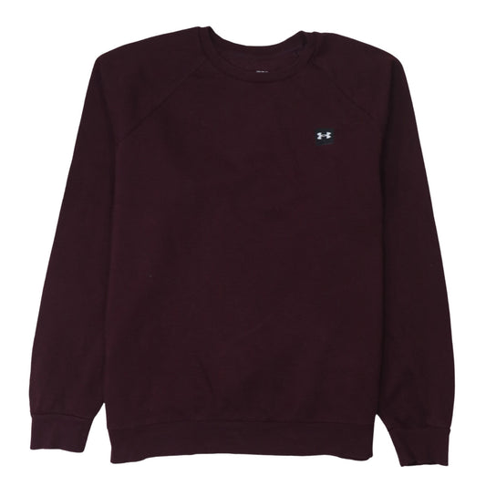 Under Armour Men's Brown Large Pullover Sweatshirt Crew Neck Fleece