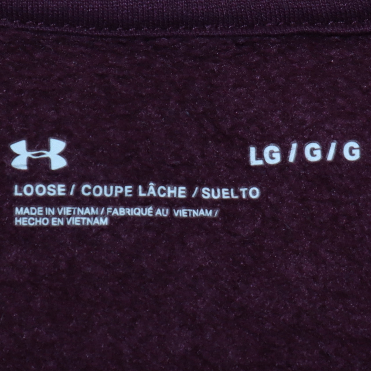 Under Armour Men's Brown Large Pullover Sweatshirt Crew Neck Fleece