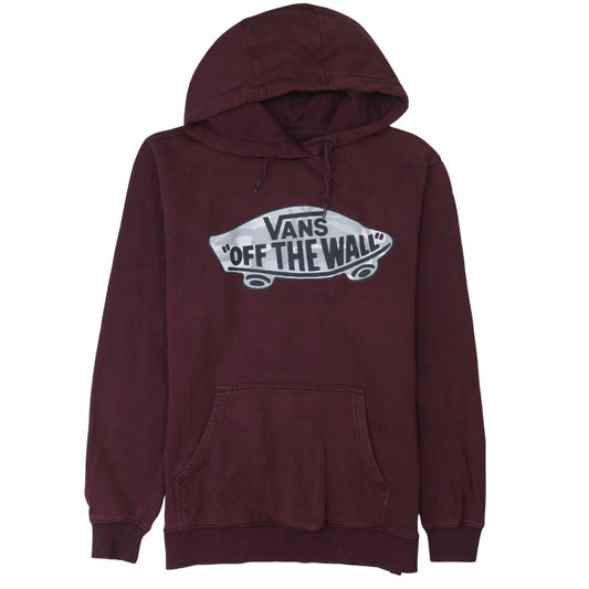 Vans Men's Brown Small Pullover Hoodie with Logo Graphic