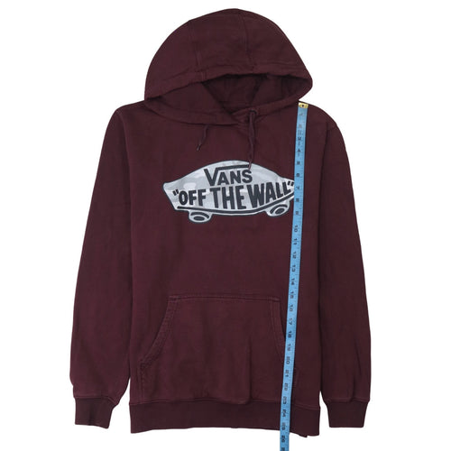 Vans Men's Brown Small Pullover Hoodie with Logo Graphic