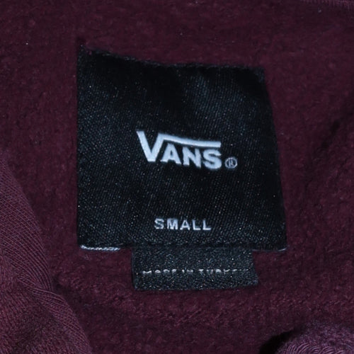 Vans Men's Brown Small Pullover Hoodie with Logo Graphic